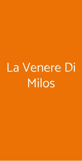 La Venere Di Milos