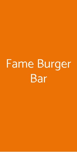 Fame Burger Bar, Marigliano