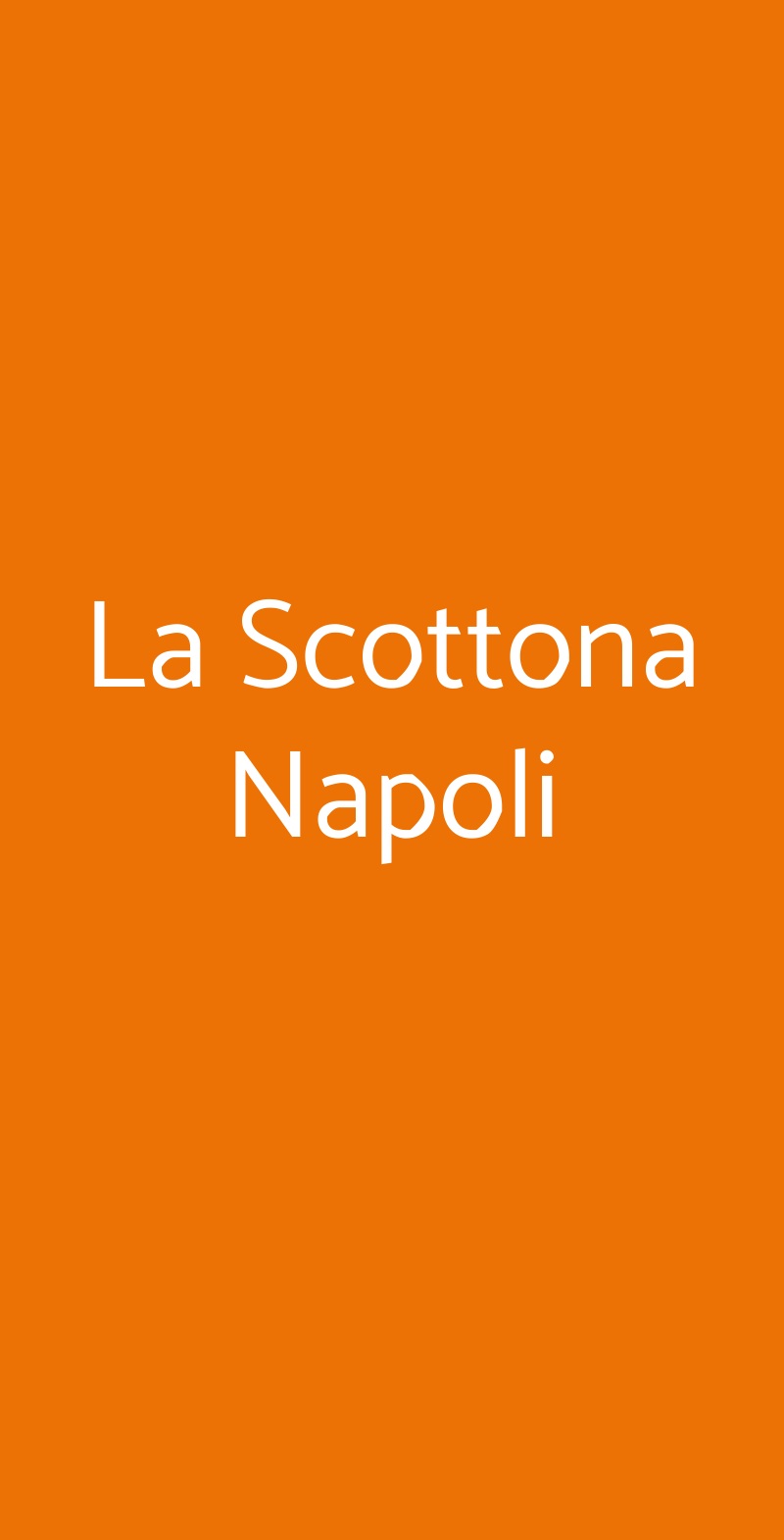 La Scottona Napoli Napoli menù 1 pagina