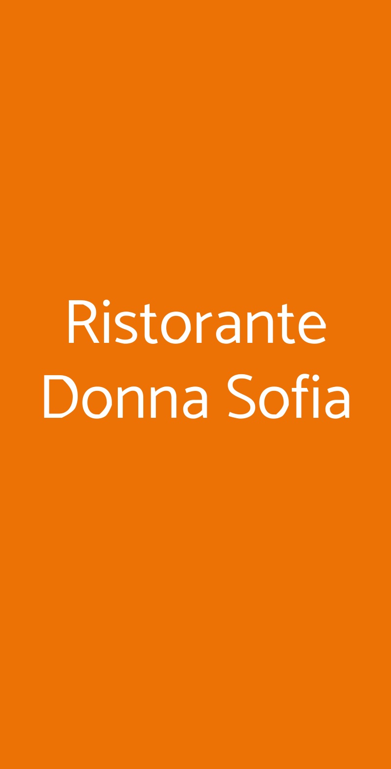 Ristorante Donna Sofia Sorrento menù 1 pagina