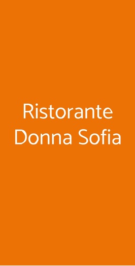 Ristorante Donna Sofia, Sorrento