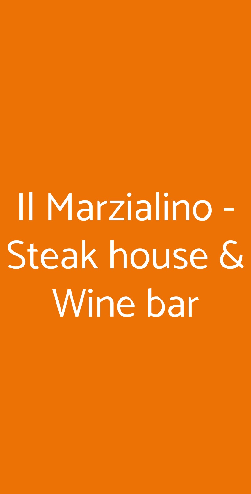 Il Marzialino - Steak house & Wine bar Sorrento menù 1 pagina