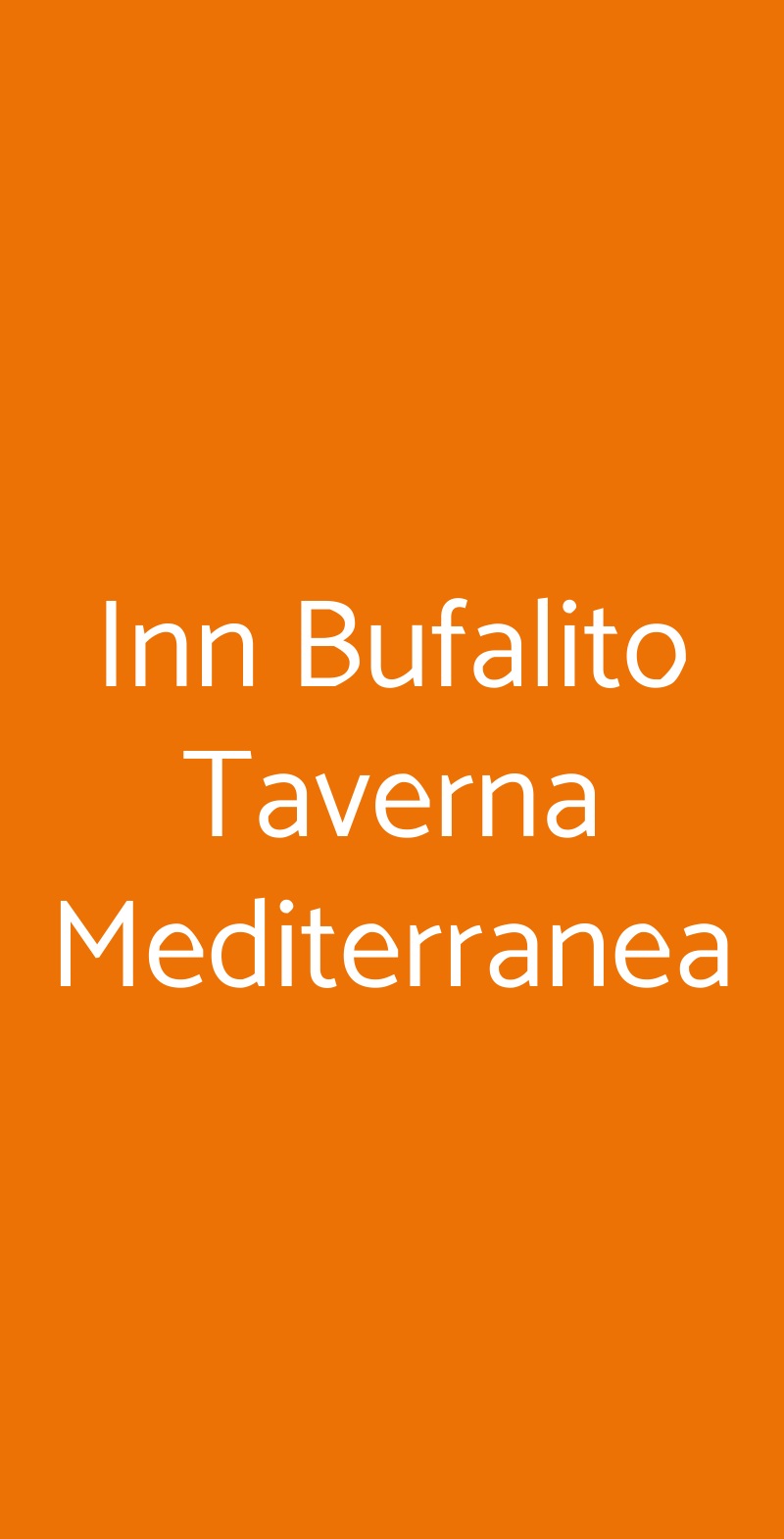Inn Bufalito Taverna Mediterranea Sorrento menù 1 pagina