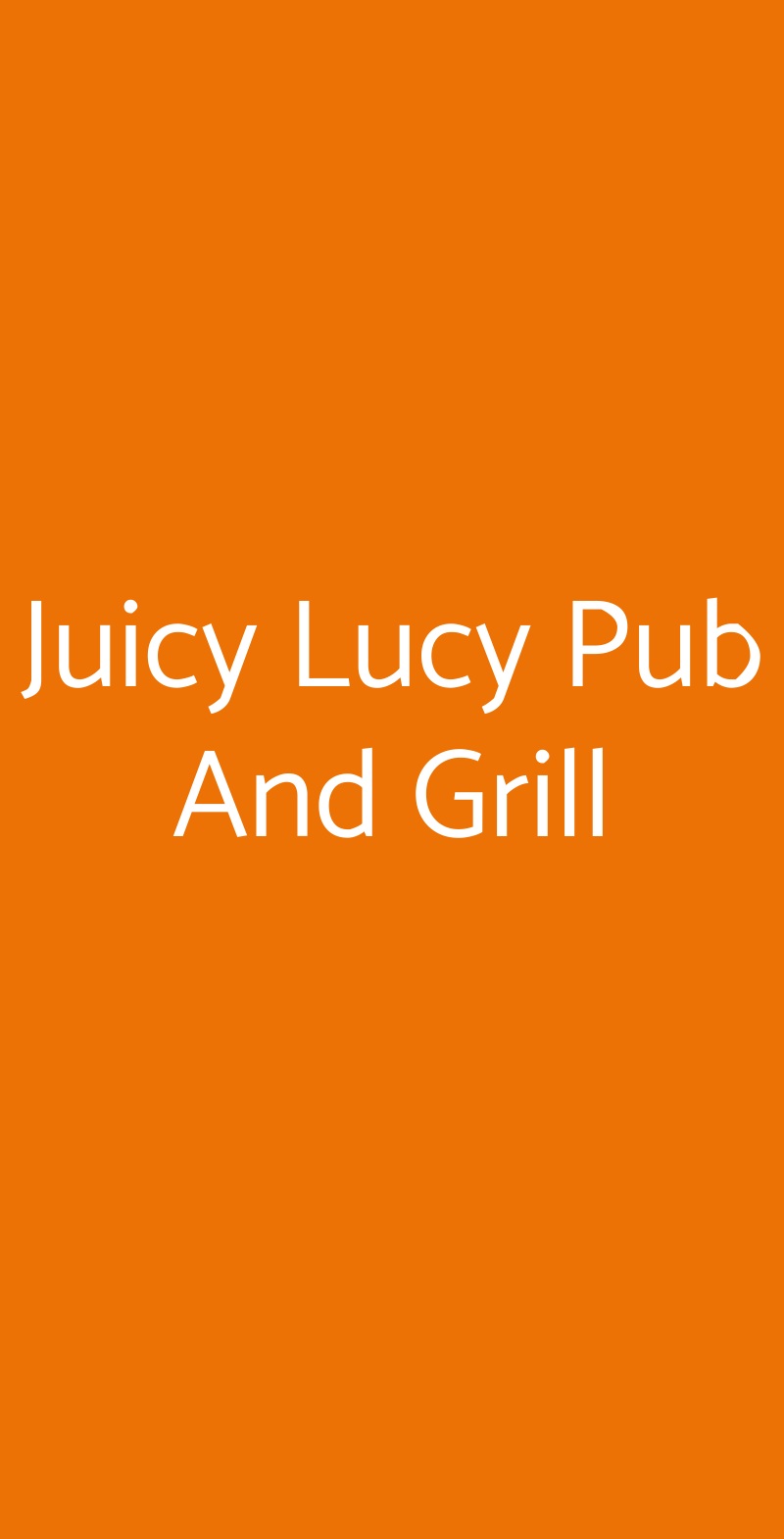 Juicy Lucy Pub And Grill Napoli menù 1 pagina