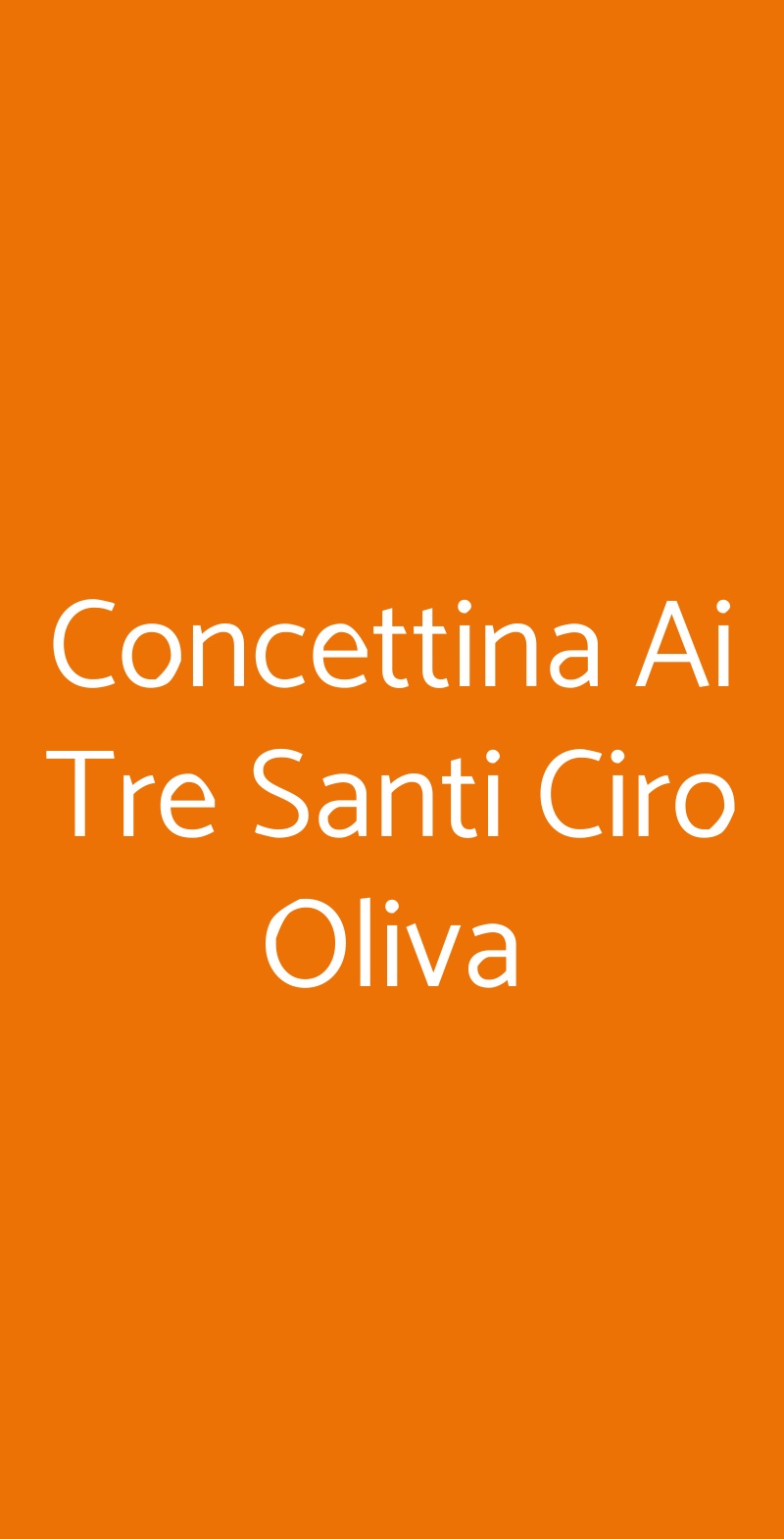 Concettina Ai Tre Santi Ciro Oliva  Napoli menù 1 pagina