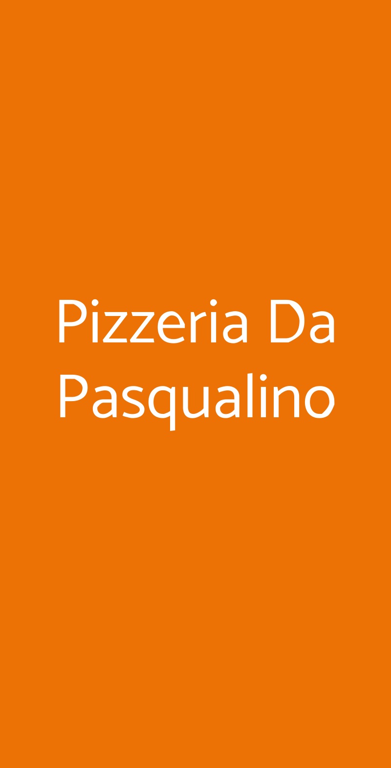 Pizzeria Da Pasqualino Napoli menù 1 pagina