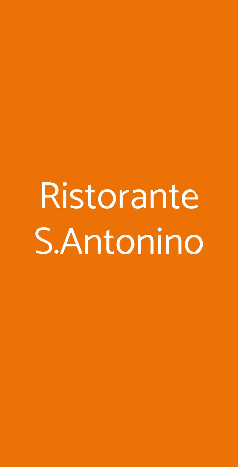 Ristorante S.Antonino Sorrento menù 1 pagina