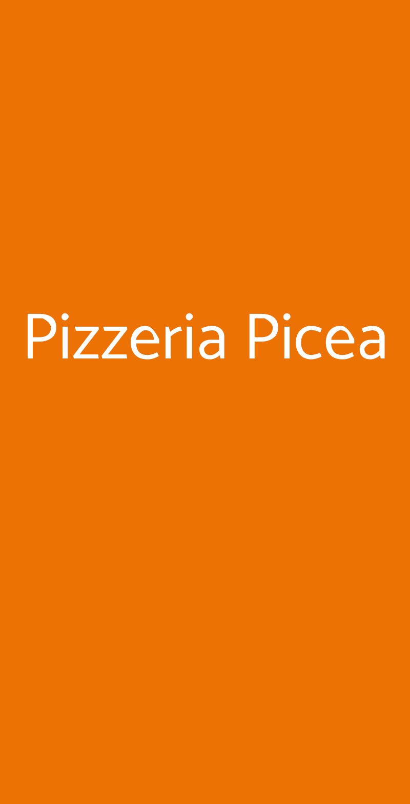 Pizzeria Picea Pozzuoli menù 1 pagina