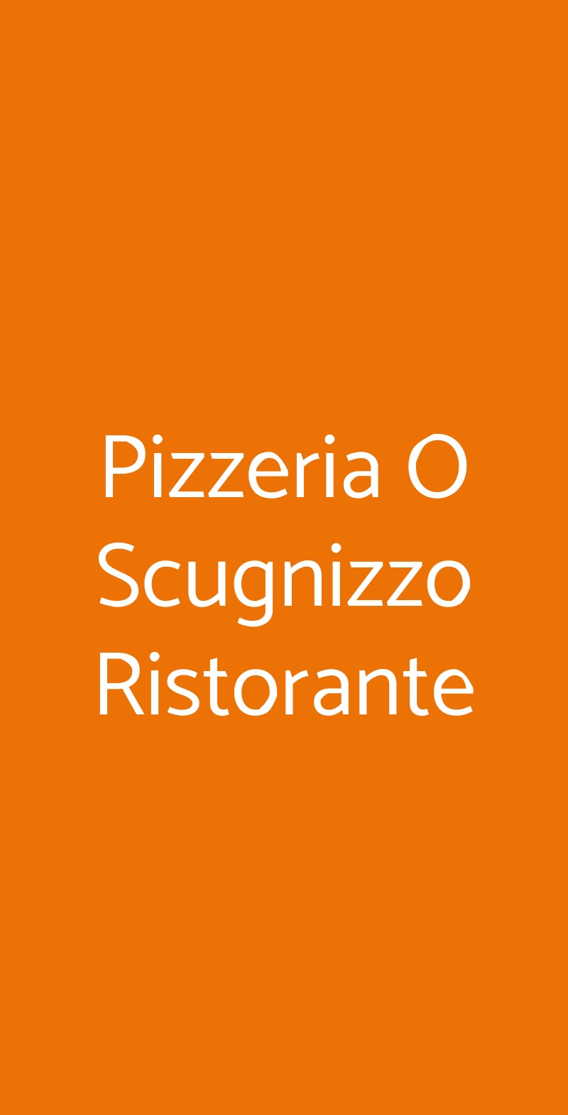 Pizzeria O Scugnizzo Ristorante Napoli menù 1 pagina