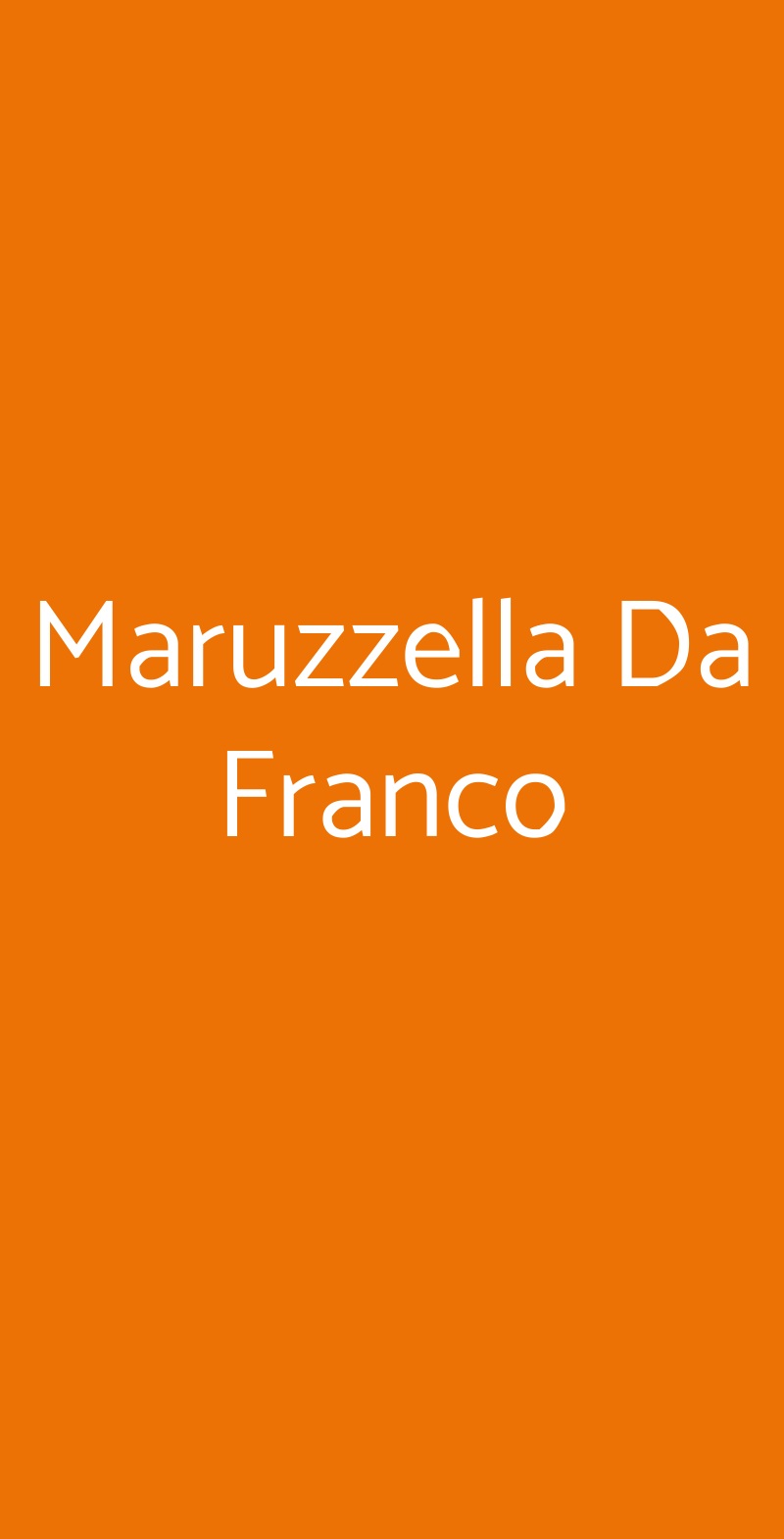Maruzzella Da Franco Bacoli menù 1 pagina