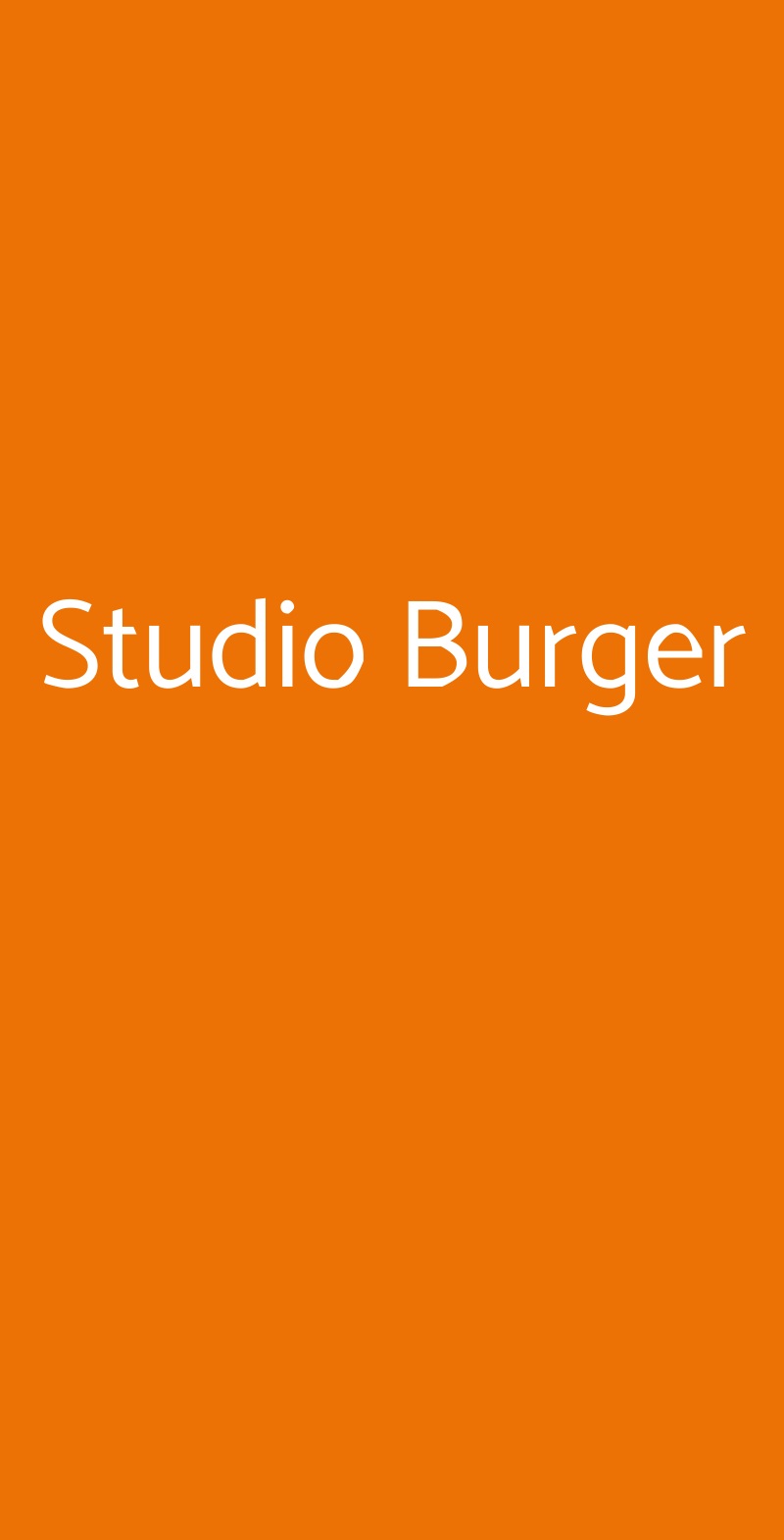 Studio Burger Napoli menù 1 pagina