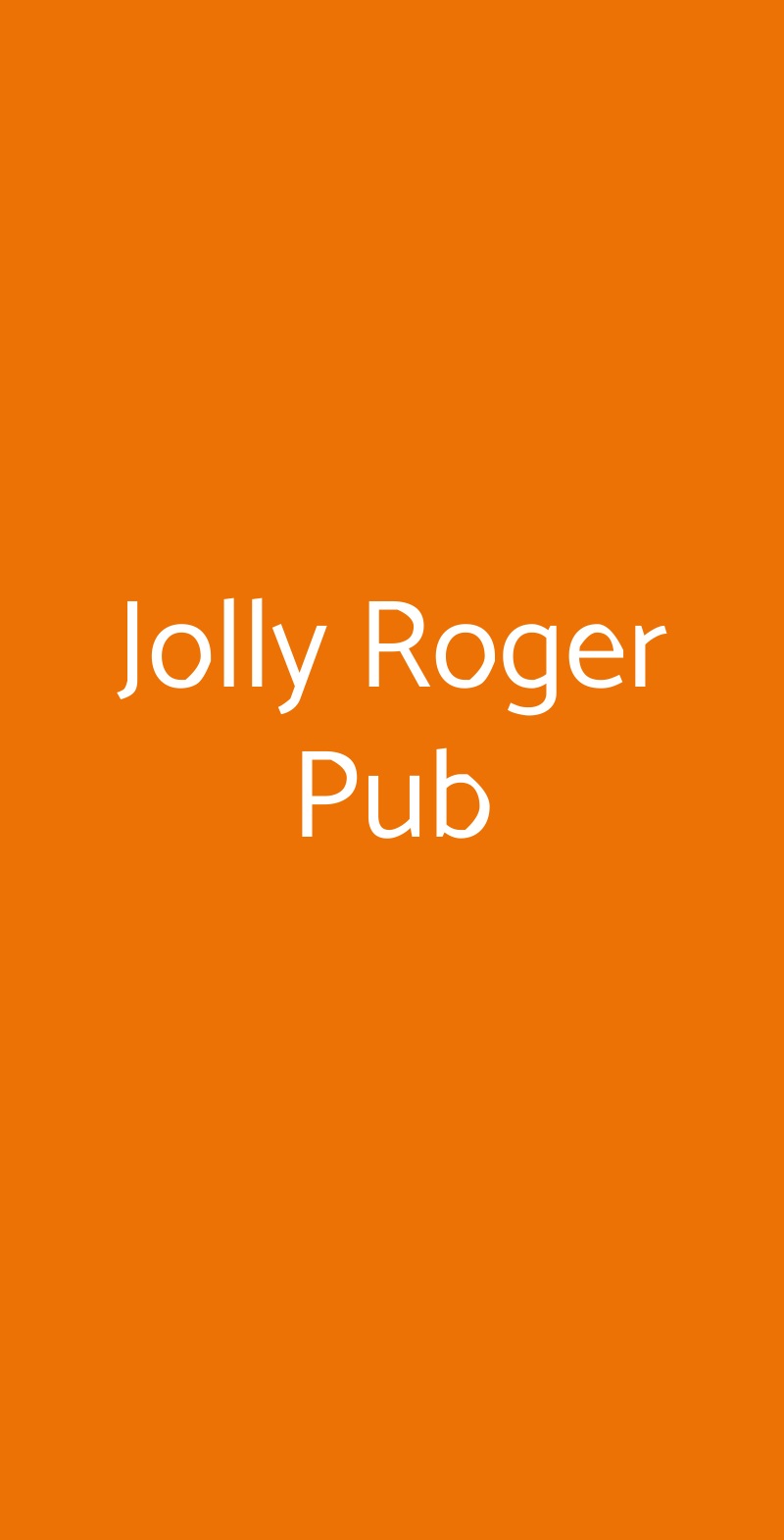Jolly Roger Pub Napoli menù 1 pagina