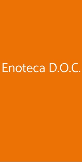 Enoteca D.o.c., Marigliano