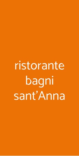 Ristorante Bagni Sant'anna, Sorrento
