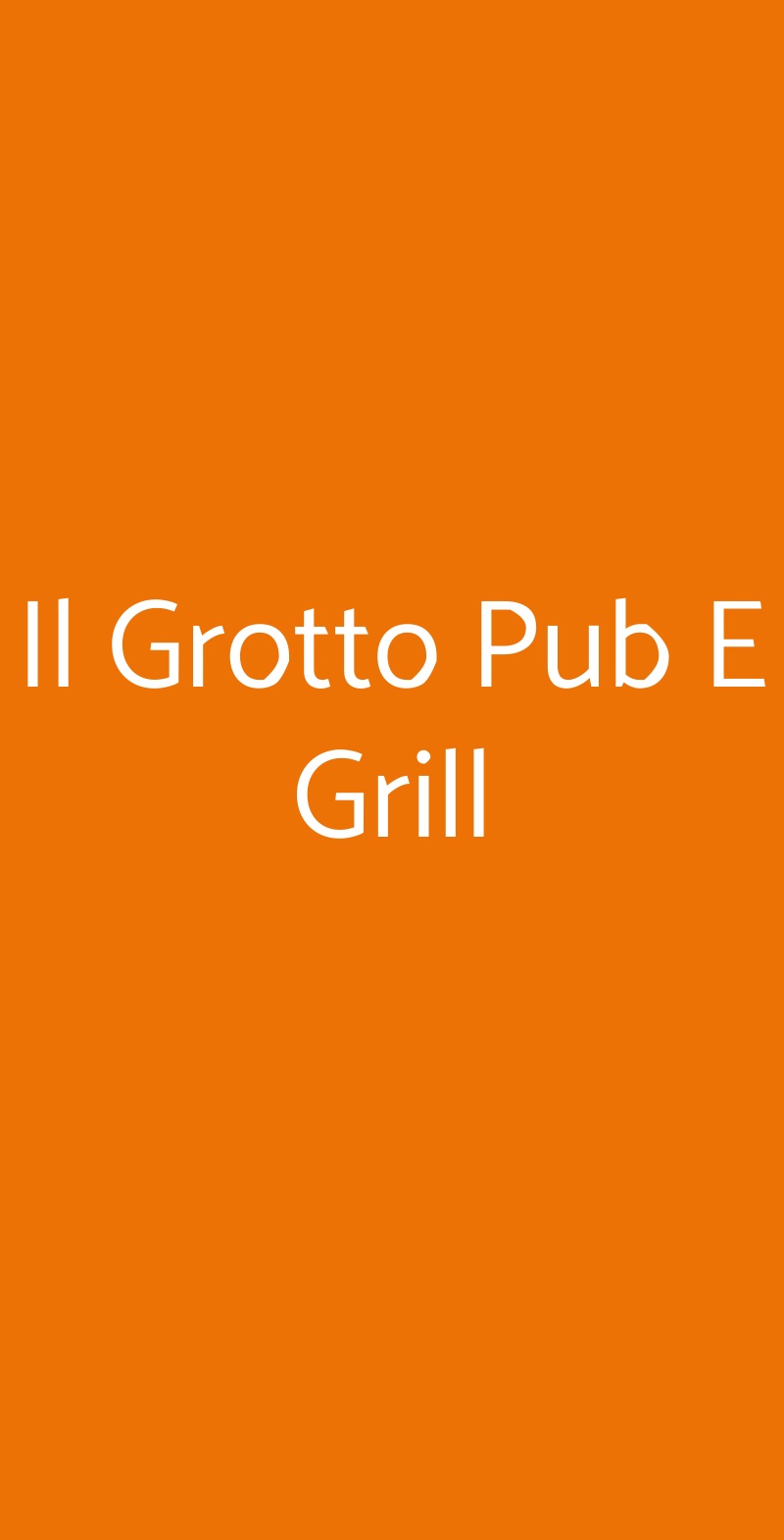 Il Grotto Pub E Grill Napoli menù 1 pagina
