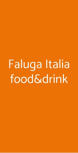 Faluga Italia Food&drink, Pozzuoli