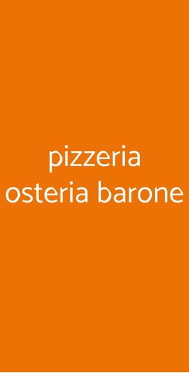 Pizzeria Osteria Barone, Napoli
