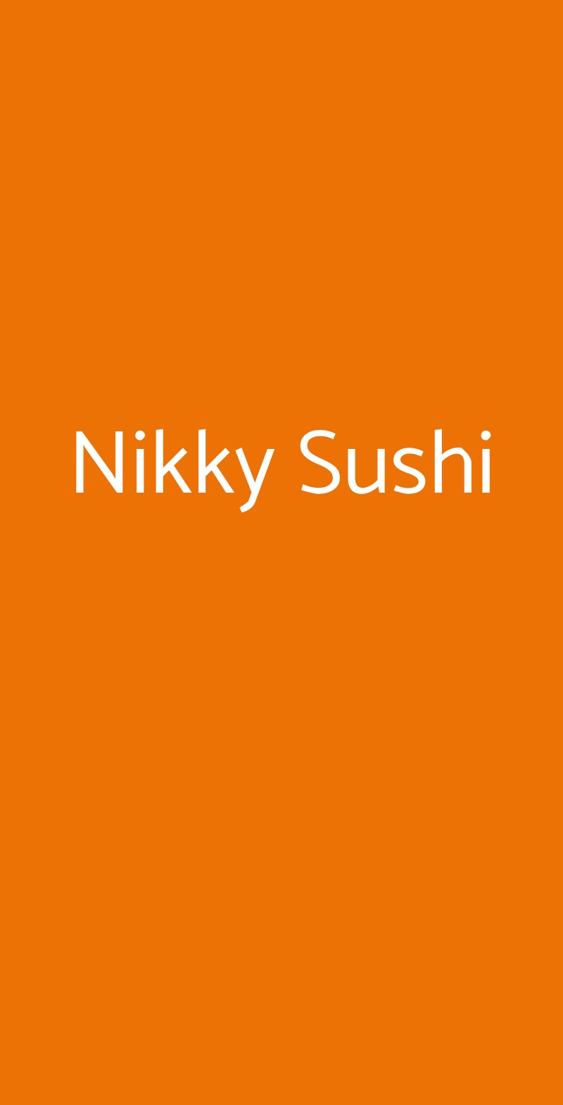 Nikky Sushi Monza menù 1 pagina