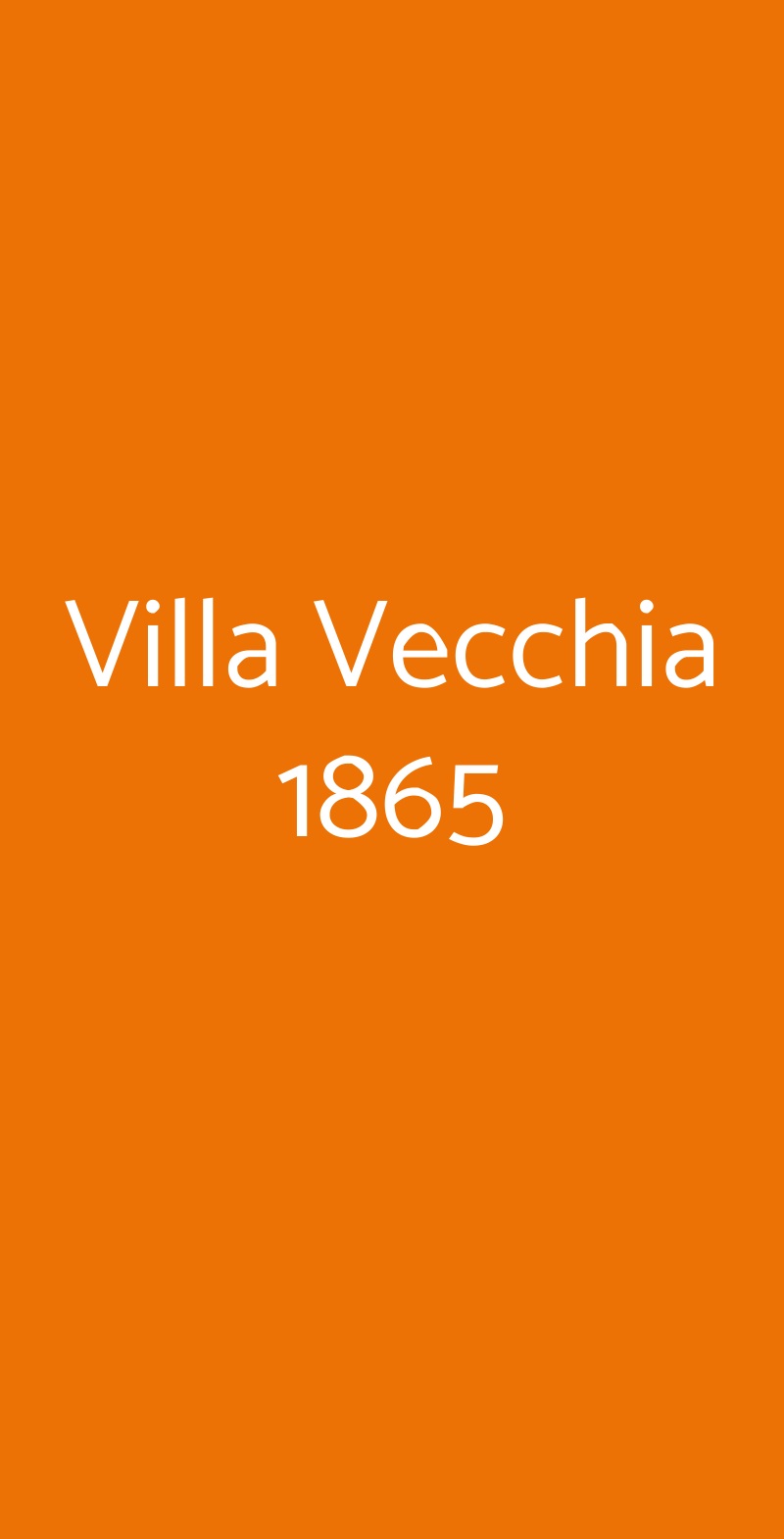 Villa Vecchia 1865 Villasanta menù 1 pagina