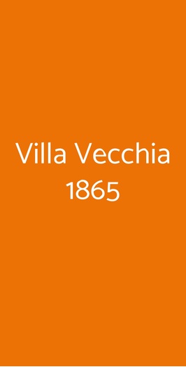 Villa Vecchia 1865, Villasanta