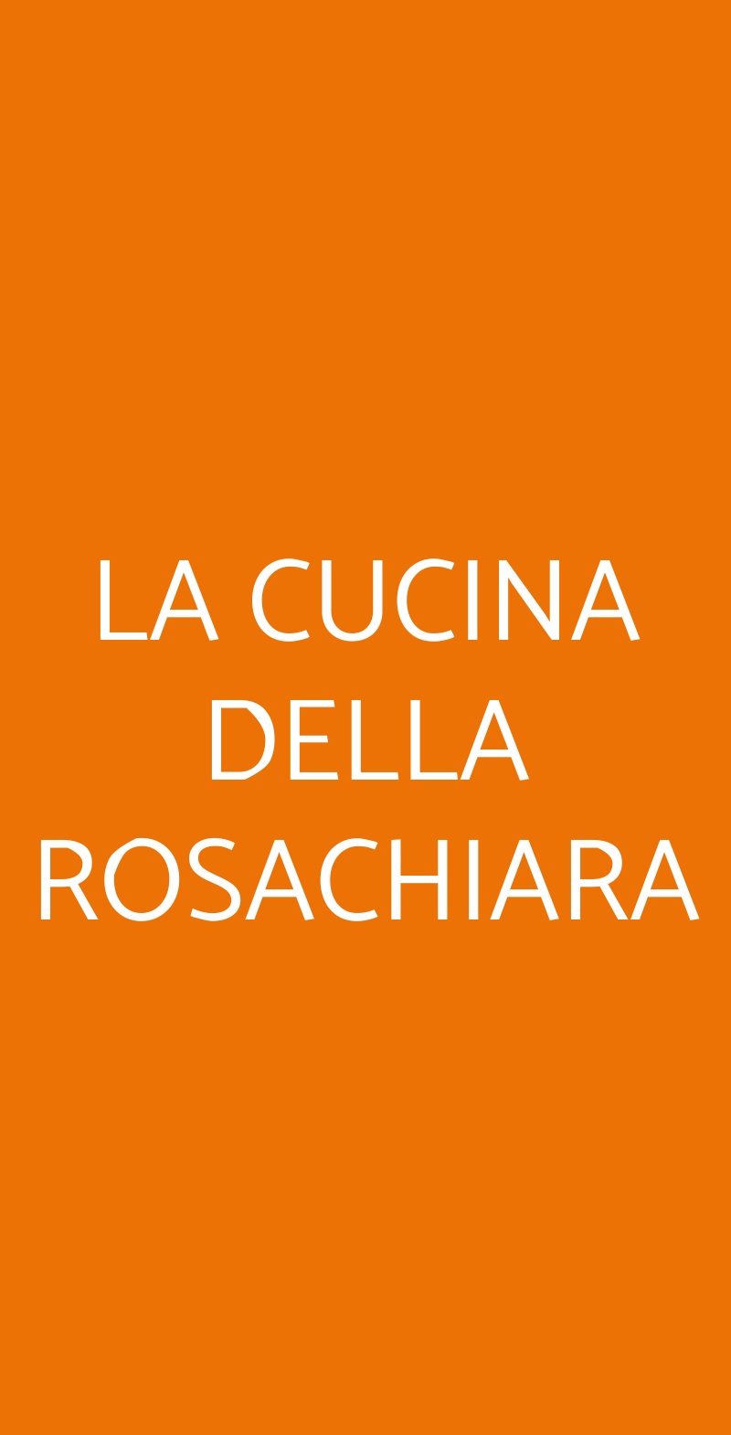 LA CUCINA DELLA ROSACHIARA Pozzuoli menù 1 pagina