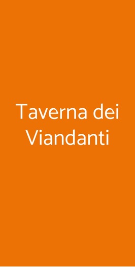 Taverna Dei Viandanti, Camparada