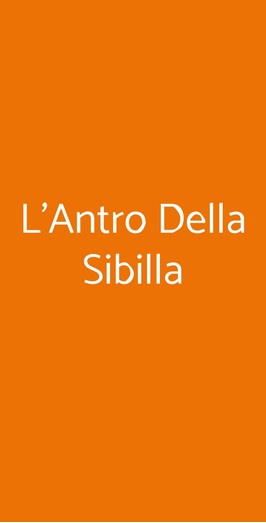 L'antro Della Sibilla, Lissone