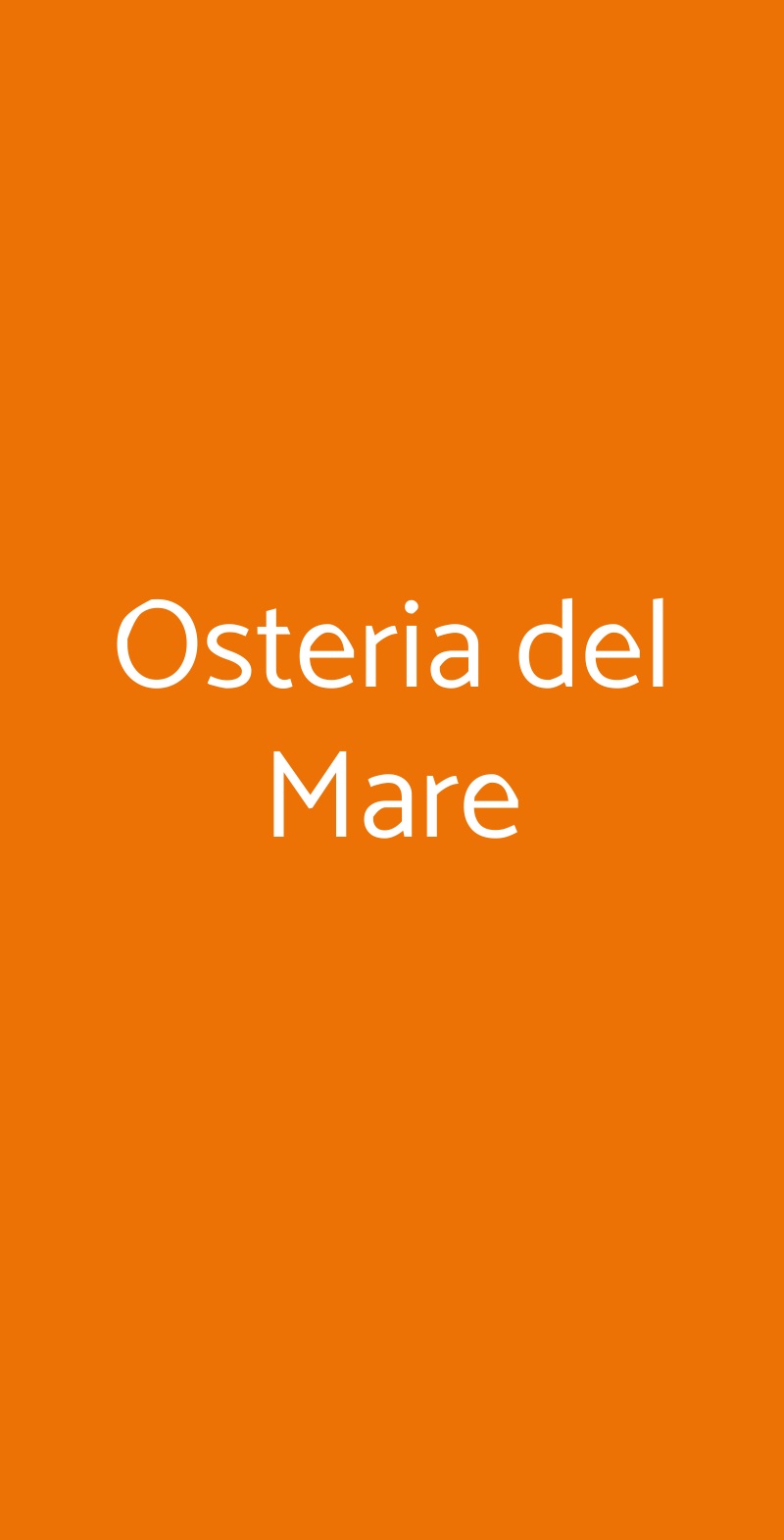 Osteria Del Mare, Sovico