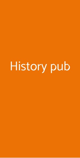 History Pub, Monza