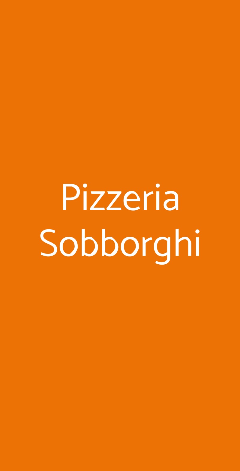 Pizzeria Sobborghi Monza menù 1 pagina