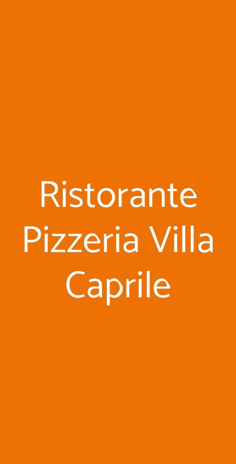Ristorante Pizzeria Villa Caprile Massa Lubrense menù 1 pagina