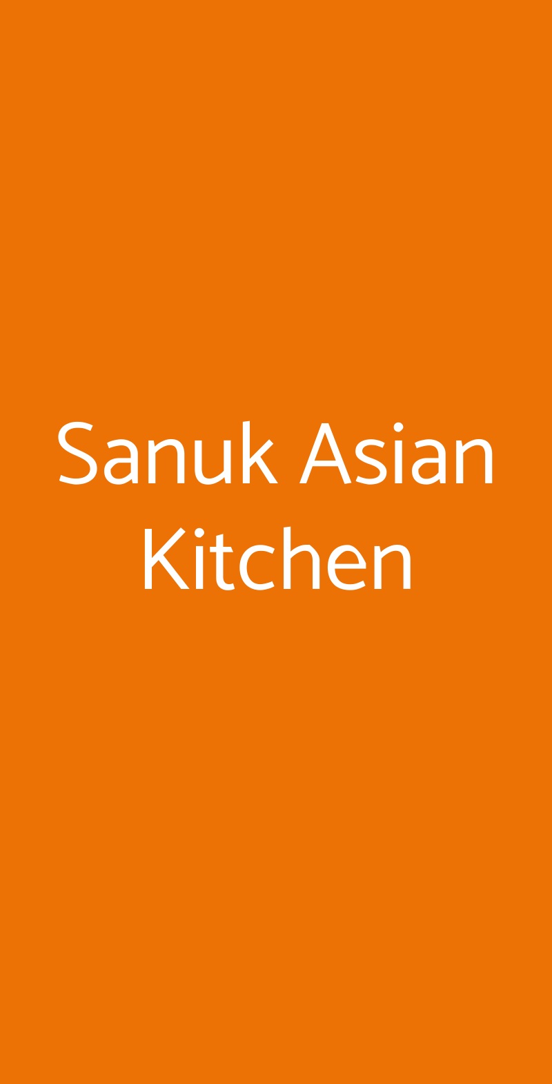 Sanuk Asian Kitchen Monza menù 1 pagina
