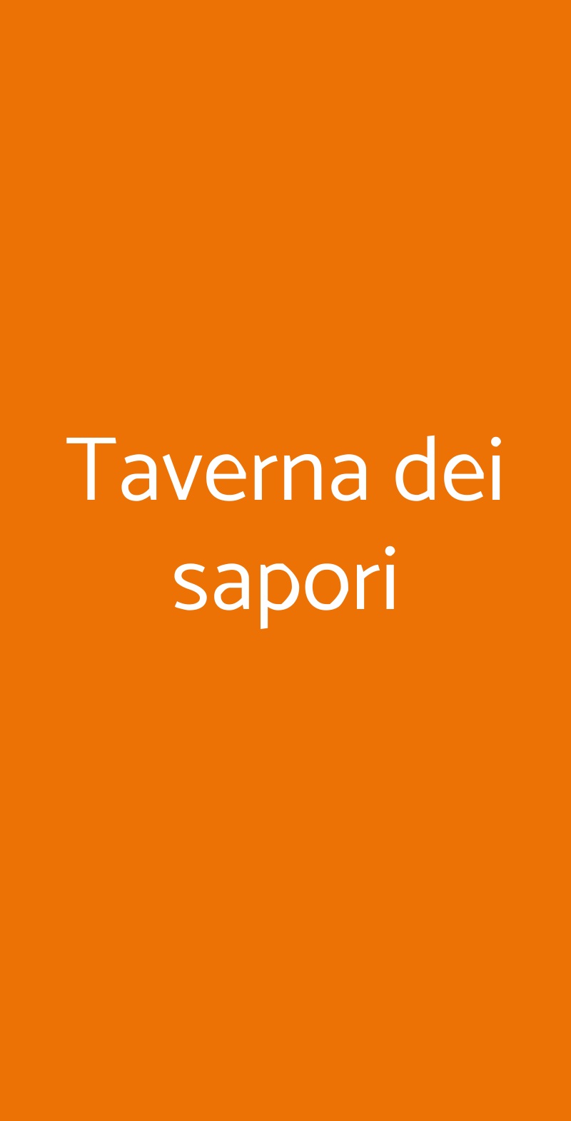 Taverna dei sapori Monza menù 1 pagina