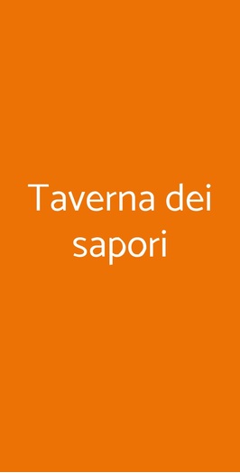Taverna Dei Sapori, Monza