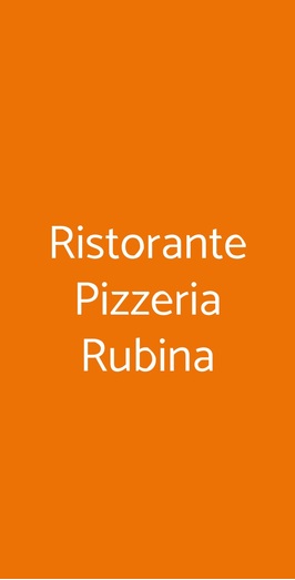 Ristorante Pizzeria Rubina, Concorezzo