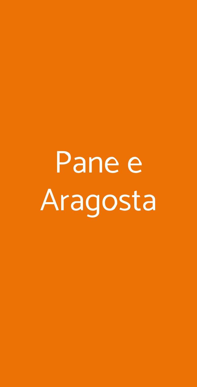 Pane E Aragosta, Lesmo