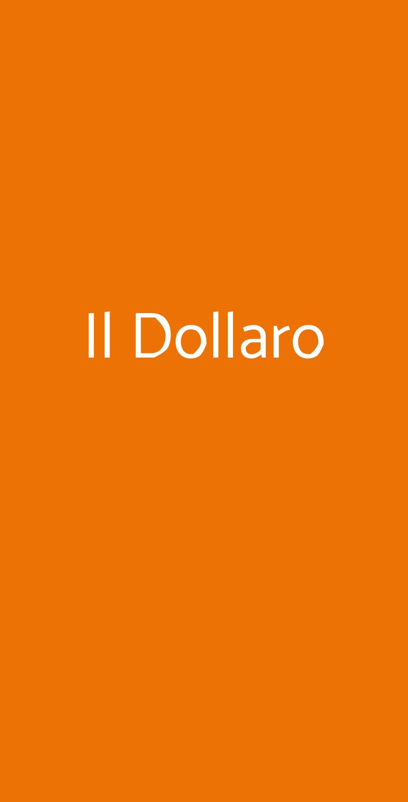 Il Dollaro Briosco menù 1 pagina