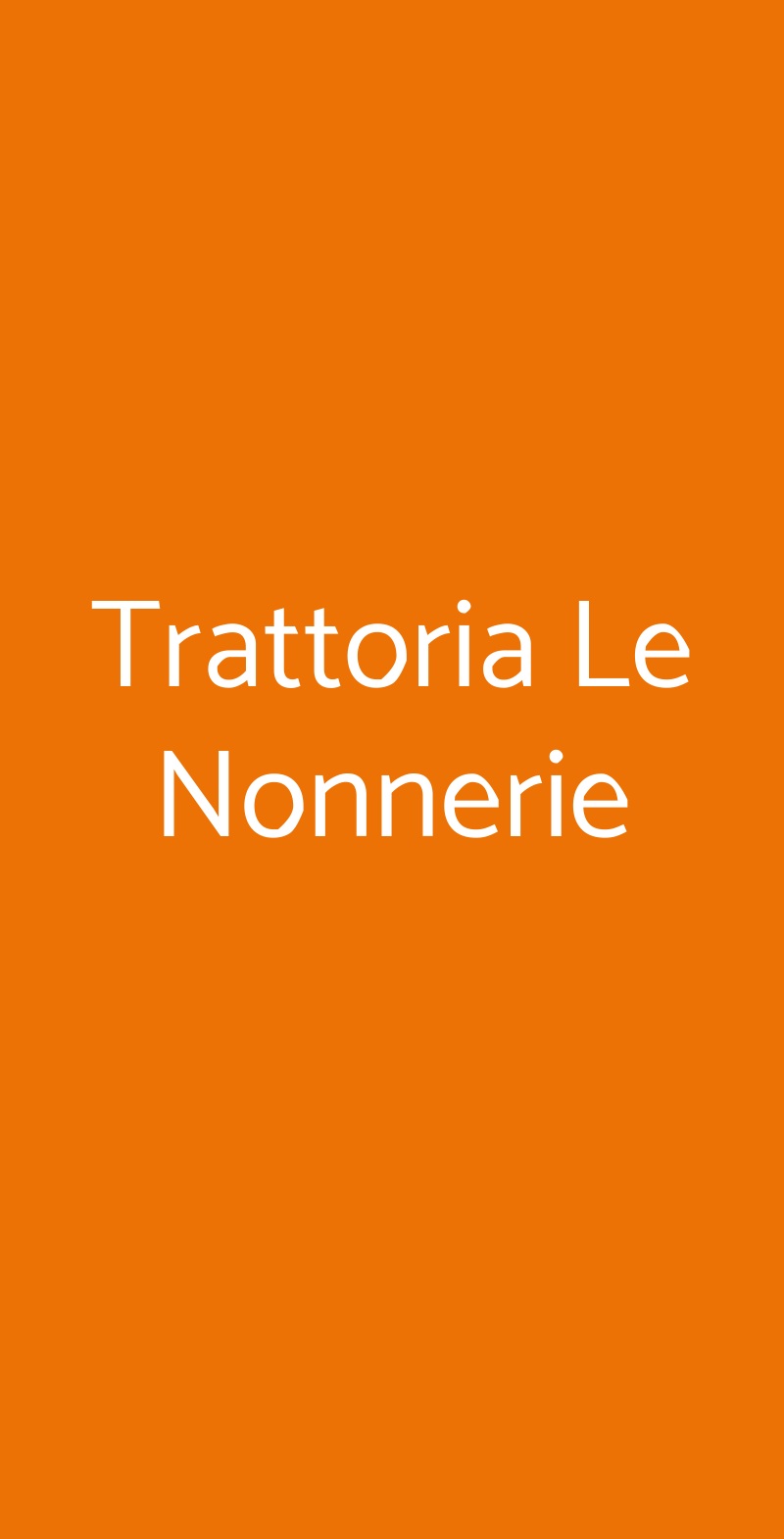 Trattoria Le Nonnerie Napoli menù 1 pagina