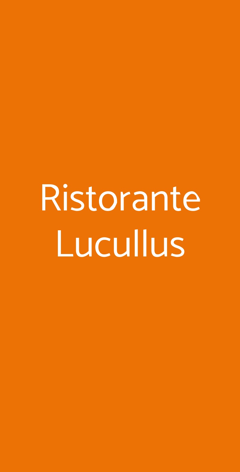 Ristorante Lucullus Pompei menù 1 pagina