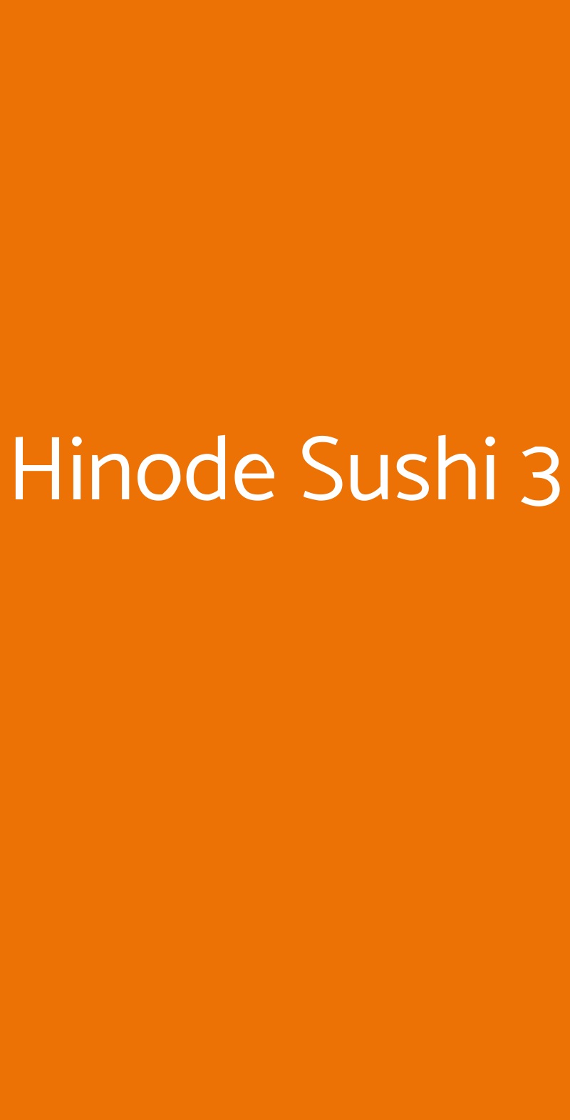 Hinode Sushi 3 Arcore menù 1 pagina