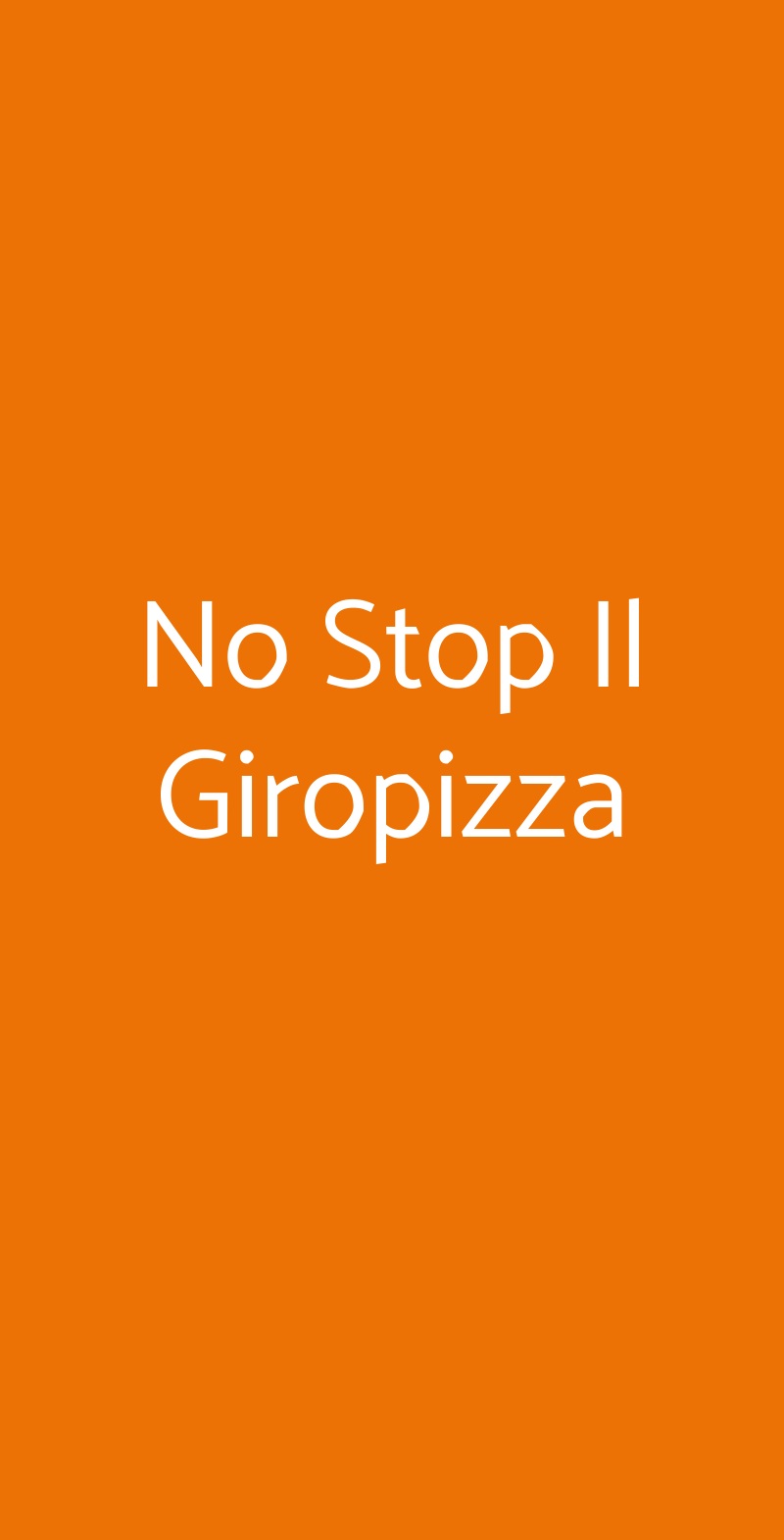 No Stop Il Giropizza Cesano Maderno menù 1 pagina