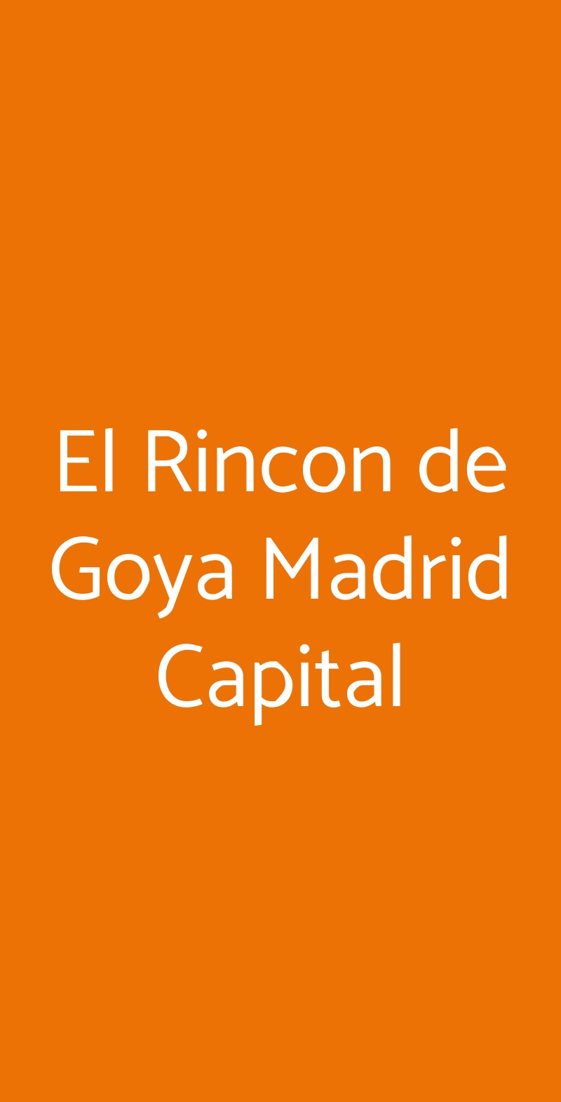 El Rincon De Goya Somma Vesuviana menù 1 pagina