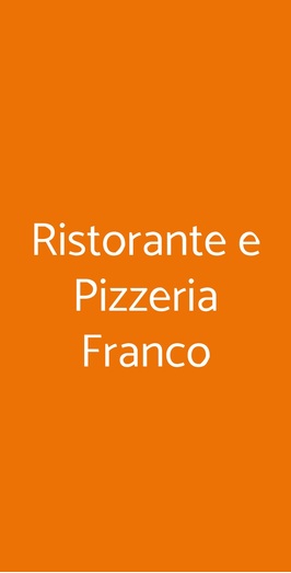 Ristorante E Pizzeria Franco, Torre del Greco