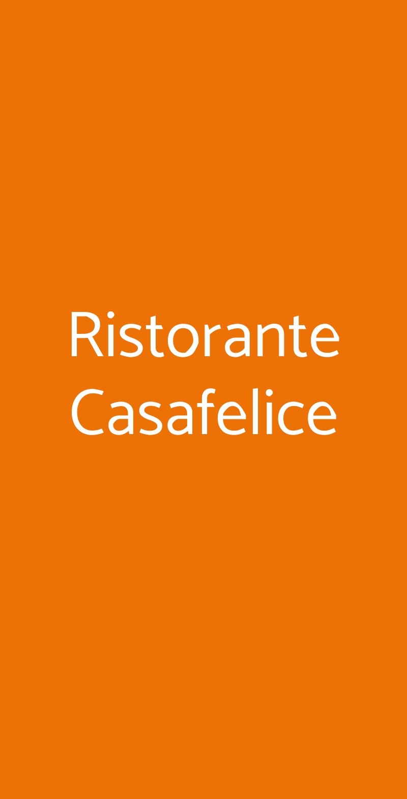 Ristorante Casafelice Desio menù 1 pagina