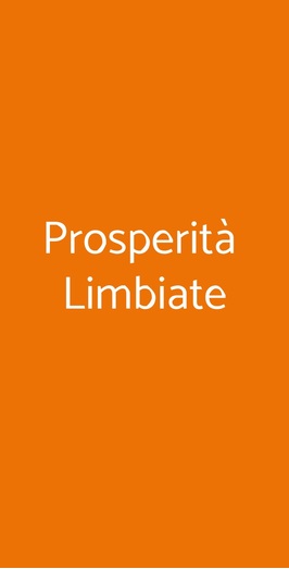Prosperità  Limbiate
