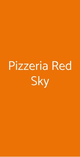 Pizzeria Red Sky, Varedo