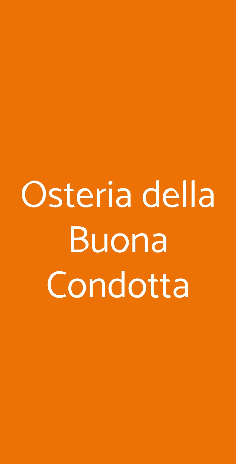 Osteria Della Buona Condotta, Ornago