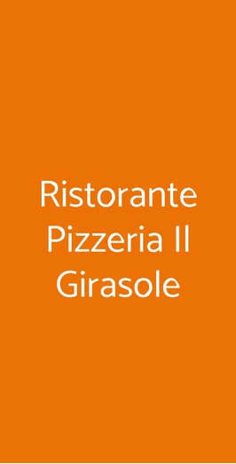 Ristorante Pizzeria Il Girasole, Nova Milanese