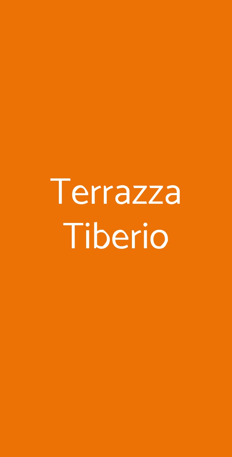 Terrazza Tiberio Capri menù 1 pagina