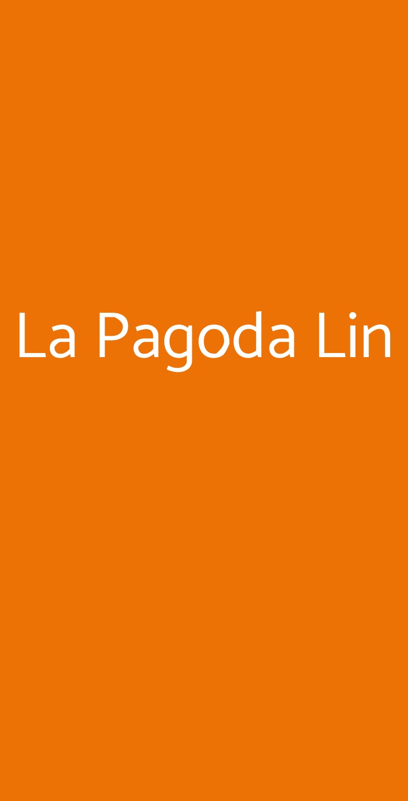 La Pagoda Lin Seregno menù 1 pagina